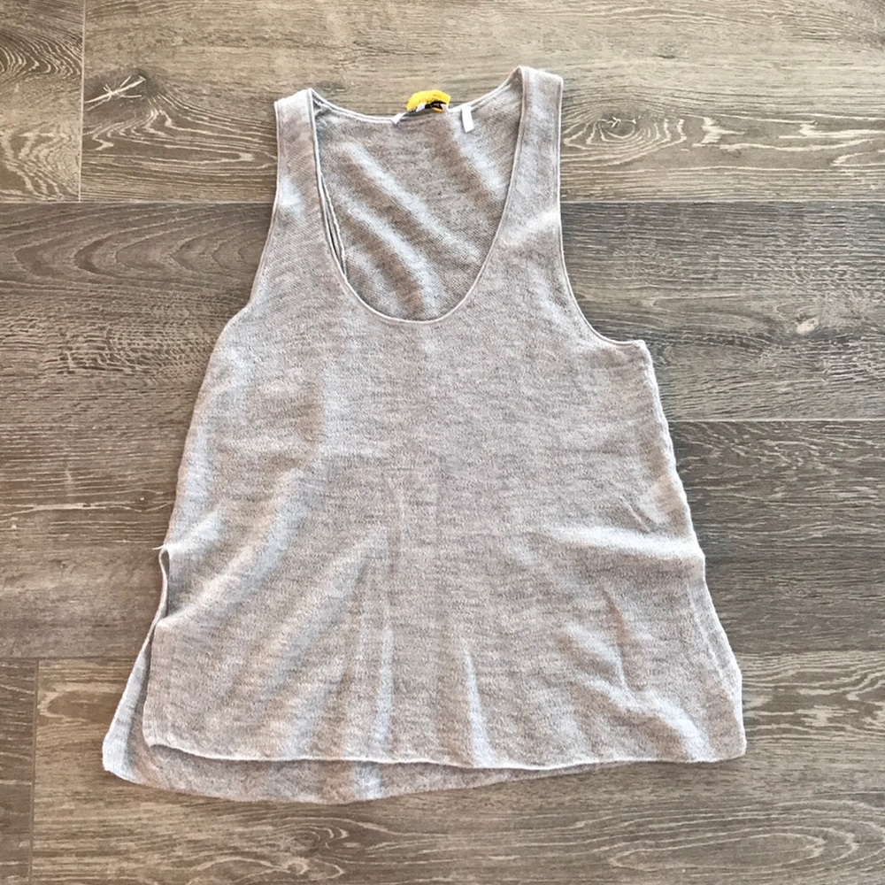 Cashmere knit tank